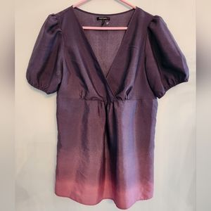 EUC Daisy Fuentes Womens Ombre Blouse Purple to Pink.  Size M.  Beautiful.